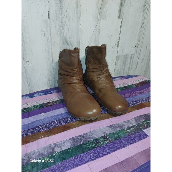 Romika Fiona Brown Slouch Ankle Boots Size 39 - Picture 1 of 11